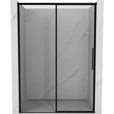 Mexen Rox плъзгаща врата за душ кабина лява 160 см, черна рамка, черно - 8C2-160-000-70-70-L (8C2-160-000-70-70-L)