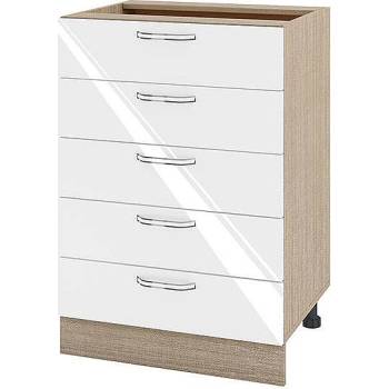 Image 1 of ИРИМ Долен кухненски шкаф Сити МФ-Бяло гланц-05-29 60 см