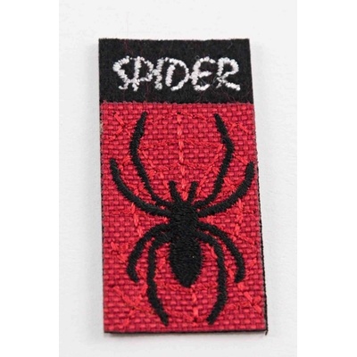 Nažehľovacia záplata - Spider-Man - rozmer 4,5 cm x 2 cm - červená, čierna, biela