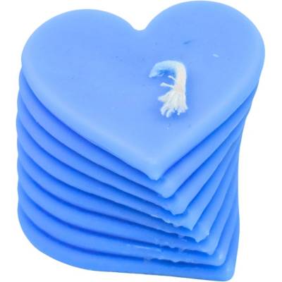 Svíčkománie3D Srdíčkový sloup modrá 65 g