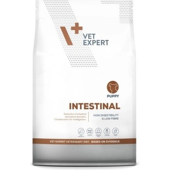 VetExpert Veterinary Diet Intestinal Puppy dog - суха храна за подрастващи кученца, при гастроентерит с диария, лошо храносмилане и малабсорбция, недостатъчност на панкреаса, хроничен панкреатит, състояния след остър панкреатит, 2 кг, Vet Expert - Полша