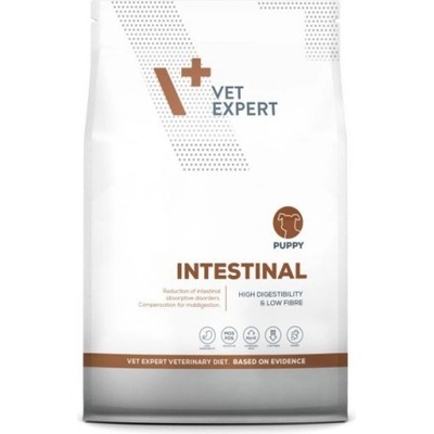 VetExpert Veterinary Diet Intestinal Puppy dog - суха храна за подрастващи кученца, при гастроентерит с диария, лошо храносмилане и малабсорбция, недостатъчност на панкреаса, хроничен панкреатит, състояния след остър панкреатит, 2 кг, Vet Expert - Полша