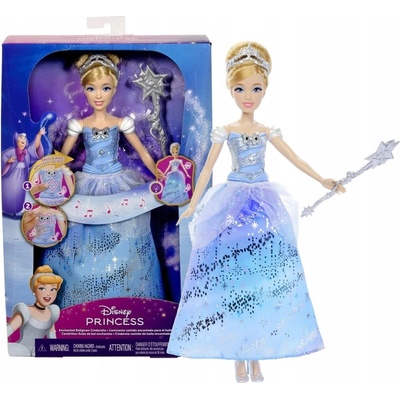 Mattel Disney Princess Popoluška so svetlami a zvukmi