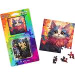 WoodMix Puzzles Дървен пъзел WoodMix, Котки, 40 части - Китайски Ли Хуа (WM-P40-0010)