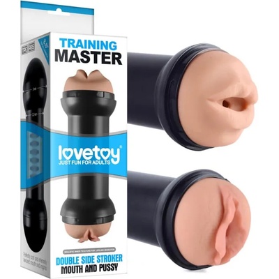 Lovetoy Traning Master Double Side Stroker Mouth and Pussy Flesh