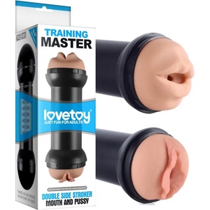 Lovetoy Traning Master Double Side Stroker Mouth and Pussy Flesh