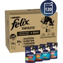 Felix Fantastic hovädzie kuracie losos tuniak v želé 120 x 85 g