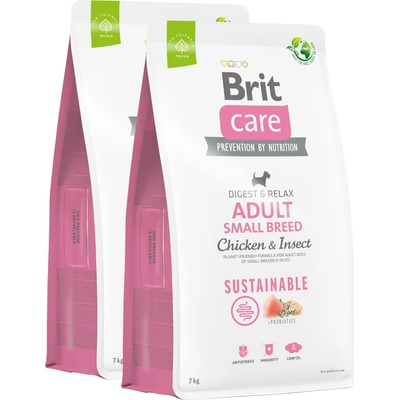 Brit Care Sustainable Adult Small Breed Chicken & Insect 2 x 7 kg