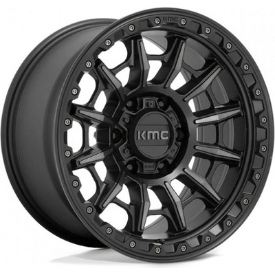 KMC KM547 CARNAGE 9x17 6x139.7 ET-12 satin black with Gray Tint