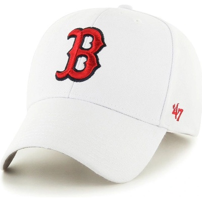 47 brand Шапка 47 brand MLB Boston Red Sox в бяло с апликация B-MVP02WBV-WH (B.MVP02WBV.WH)