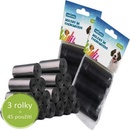 Nobleza Sáčky na exkrement 3 rolky čierne 3 x 15 ks