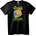 NOONEBRAND Тениска Лятна Мечка Ретро Вълна - 5XL, Black