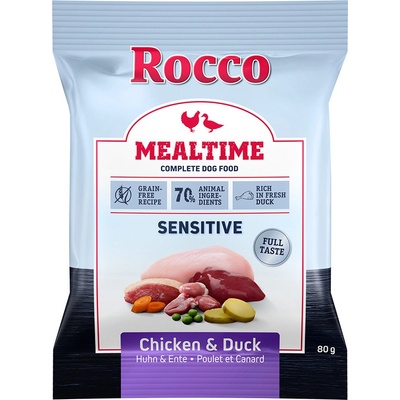 Rocco Mealtime Sensitive kuracie a kačacie 0,08 kg