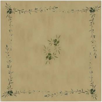 Image 1 of Primanova Хартиена покривка квадратна 100x100см с декор "Маслини" - LUNI PAPER(10-HA-7048) - Horecano (012425)