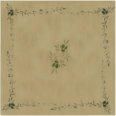 Primanova Хартиена покривка квадратна 100x100см с декор "Маслини" - LUNI PAPER(10-HA-7048) - Horecano (012425)