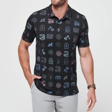 Travis Mathew Pánské polo TOURIST SEASON černé