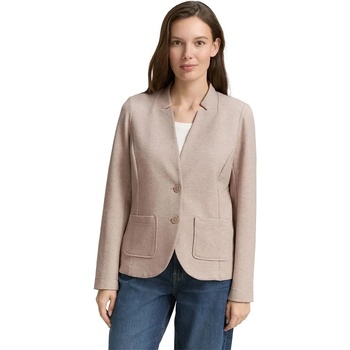 Tom Tailor Сако Tom tailor 1038703 Ottoman Structure blazer - Beige (Soft Taupe Melange)