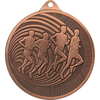 Designová kovová medaile Běh Bronz 7 cm
