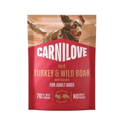 Carnilove Dog Pouch Paté Turkey&Wildboar+Rosehips 12 x 300 g