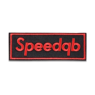 SPEEDQB BOX LOGO NÁŠIVKA - BČERVENÁ speedQB