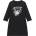 Guess Рокля в черно с 3/4 ръкав за мини момиче Guess с цветя и контрастно лого