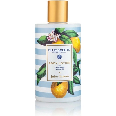 BLUE SCENTS - Přírodní řecká kosmetika TĚLOVÉ MLÉKO - ŠŤAVNATÝ CITRÓN 300ml