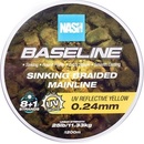 Nash Splietaná Šnúra Baseline Sinking Braid UV Yellow 1200 m 0,20 mm 9,07 kg