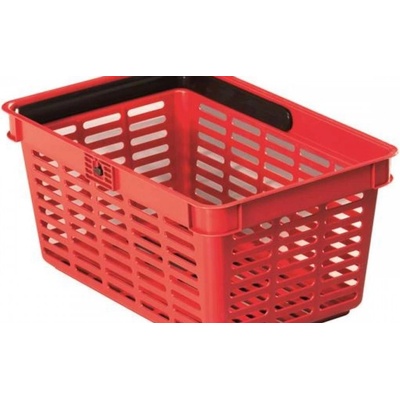 DURABLE Nákupný košík, plastový, 19 l, červená