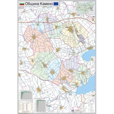 Mapmedia Карта на община Камено