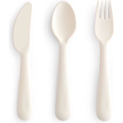 Mushie Set příborů Cutlery Ivory 3 ks