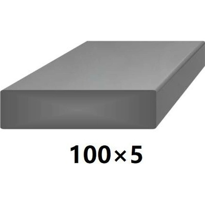 Plochá plná ocelová tyč 100x5 mm (pásovina), bez povrchové úpravy 6 m (J-P100x5-6)