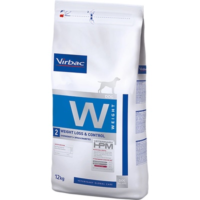 Virbac Veterinary HPM Adult Dog Weight Loss & Control W2 2 x 12 kg