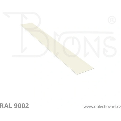 Brons Rovinný plech 250 x 2000 mm šedobílá