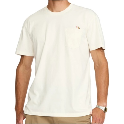 Revolution Мъжка тениска Revolution Application Pocket T-Shirt - Offwhite / Bra (216-8829-0411)