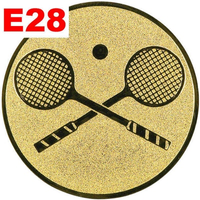 Emblém E28 LÍNÝ TENIS umístění na sportovní pohár nebo medaili 25 mm