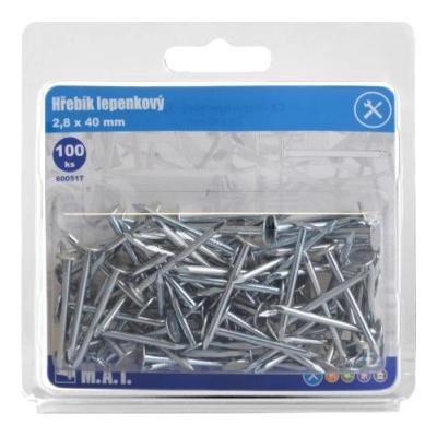 klinec lepenkový 40x2,8mm Zn (100ks)