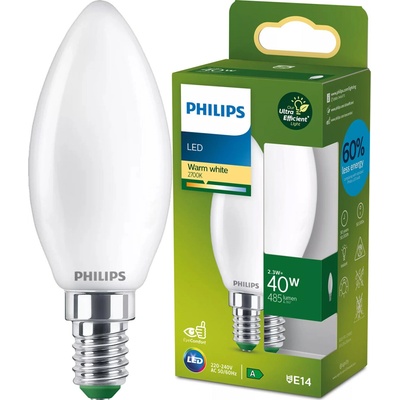 Philips LED 40W B35 E14 2700K FR UE SRT4 929003800801