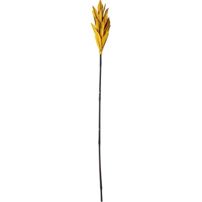 Žltá dekorácia v tvare palmového listu Bloomingville Afina, výška 93 cm