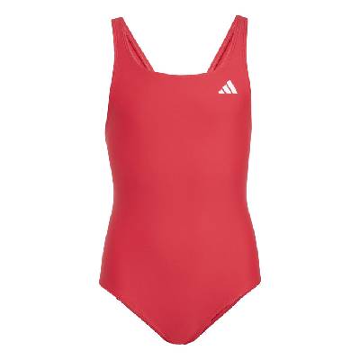 Бански костюм Adidas Solid Small Logo Swimsuit - Pure Ruby