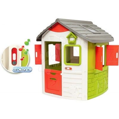 Smoby Set domček Neo Jura Lodge s dvoma dverami a darček elektronický zvonček