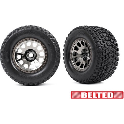 Traxxas kolo 4.3/5.7" disk XRT Race černý chrom pneu Gravix pár