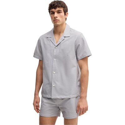 HUGO BOSS Velvetfish Beach Shirt - Navy