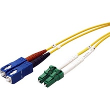 EFB O0383.2 optický patch, LC/APC-SC 9/125 (single mode), duplex, OS2, LSOH, 2m