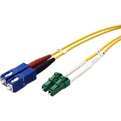 EFB O0383.2 optický patch, LC/APC-SC 9/125 (single mode), duplex, OS2, LSOH, 2m