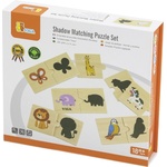 Viga Toys Дървени пъзел Viga Toys - Животни и техните сенки (44747) - baby