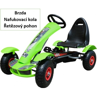 Mamido šlapacia motokára formula zelená