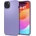 Spigen Thin Fit Case - качествен тънък матиран кейс за iPhone 15 (лилав)