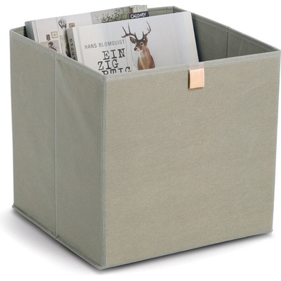 Zeller Present Úložný box, kocka, do štvorcových knižníc WOVEN 32x32x32, khaki