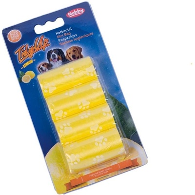 Nobby sáčky na trus s vůní citrónu 4 role 80 sáčků