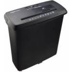 Amazon strip cut document shredder, 8 sheets, for A4 documents, CDs and credit cards, 13l collection container, black - S120-D